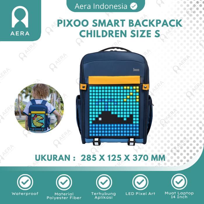 Pixoo Smart Backpack Tas Ransel Punggung LED Pixel Ukuran Kecil Size S With LED Pixel Tas Ransel