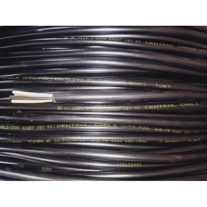 Sni Fleksibel Central Kabel Nyyhy 4 X 0,75 4X0,75 4X0.75 4 X 0.75 50M Terbaru 