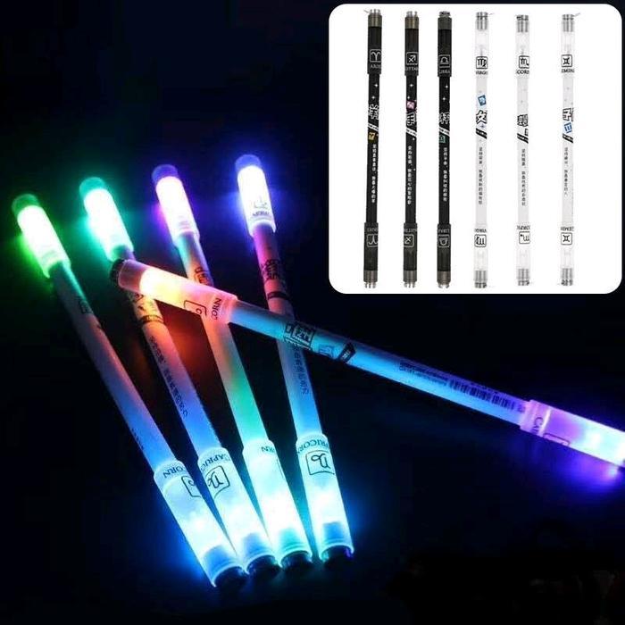 pen Spinning Pulpen LED Nyala