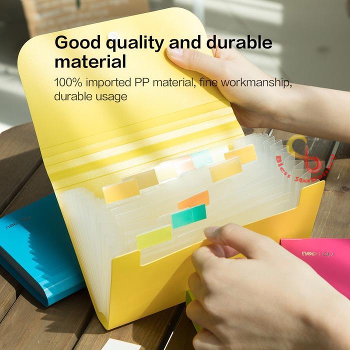 Deli Dompet plastik A6 map uang map nota map giro Expanding File
