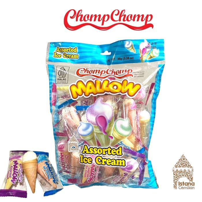 TERLARIS CHOMP CHOMP MALLOW Assorted Ice Cream Marhsmallow (isi 24 pcs)