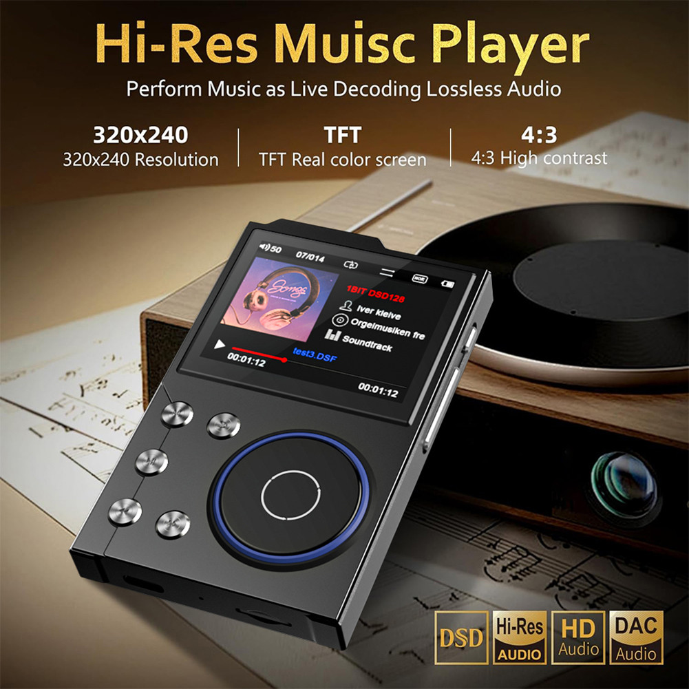 HiFi MP3 Player Digital Music Player Portable Audio Player Portable Digital Audio Music Player