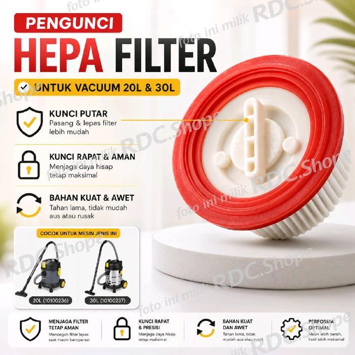 Sale Pengunci Hepa Filter Krisbow / Kunci Filter Vacuum Wet & Dry Krisbow 30L & 20L
