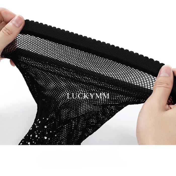 Luckymm Stocking Diamond Jaring Celana