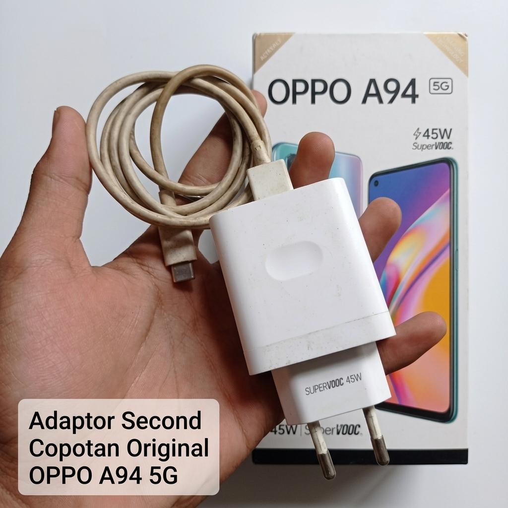 Kepala Cas OPPO VCB4CAED Ori Second SuperVOOC 45W Fast Charging 5-11V 4.1A Untuk OPPO A94 5G