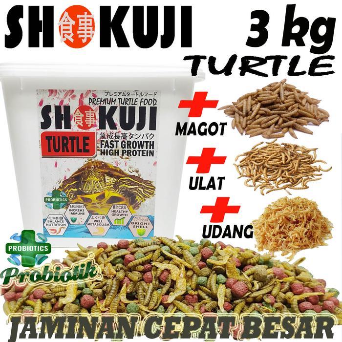 3KG SHOKUJI PELET BRAZIL RES RAZORBACK MAKANAN KURAKURA AIR BRASIL DAMER CST PAKAN PREMIUM TURTLE