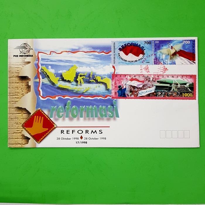 Prangko INDONESIA. SHP Seri REFORMASI 1998 dengan pin 5 jari