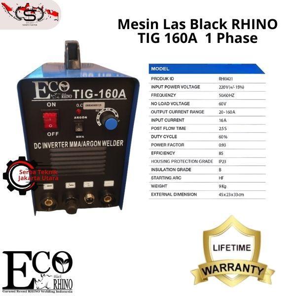 Mesin Las RHINO / Inverter RHINO TIG 160 Trafo Las Argon Tig160A - DenganBublewrap