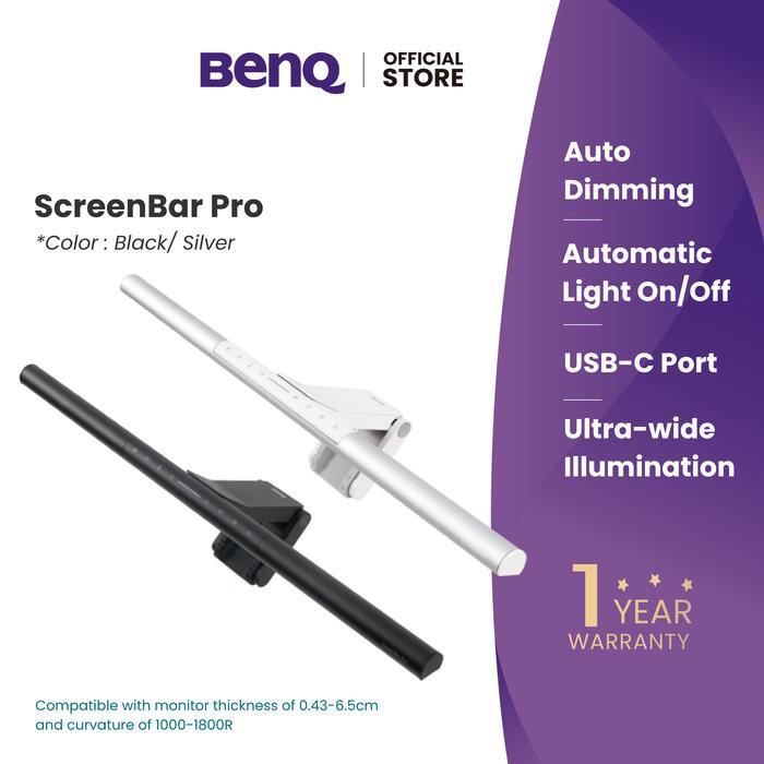 BenQ ScreenBar Pro LED Monitor Light Bar Lampu Monitor - Ultrawide Lighting, Motion Sensor,