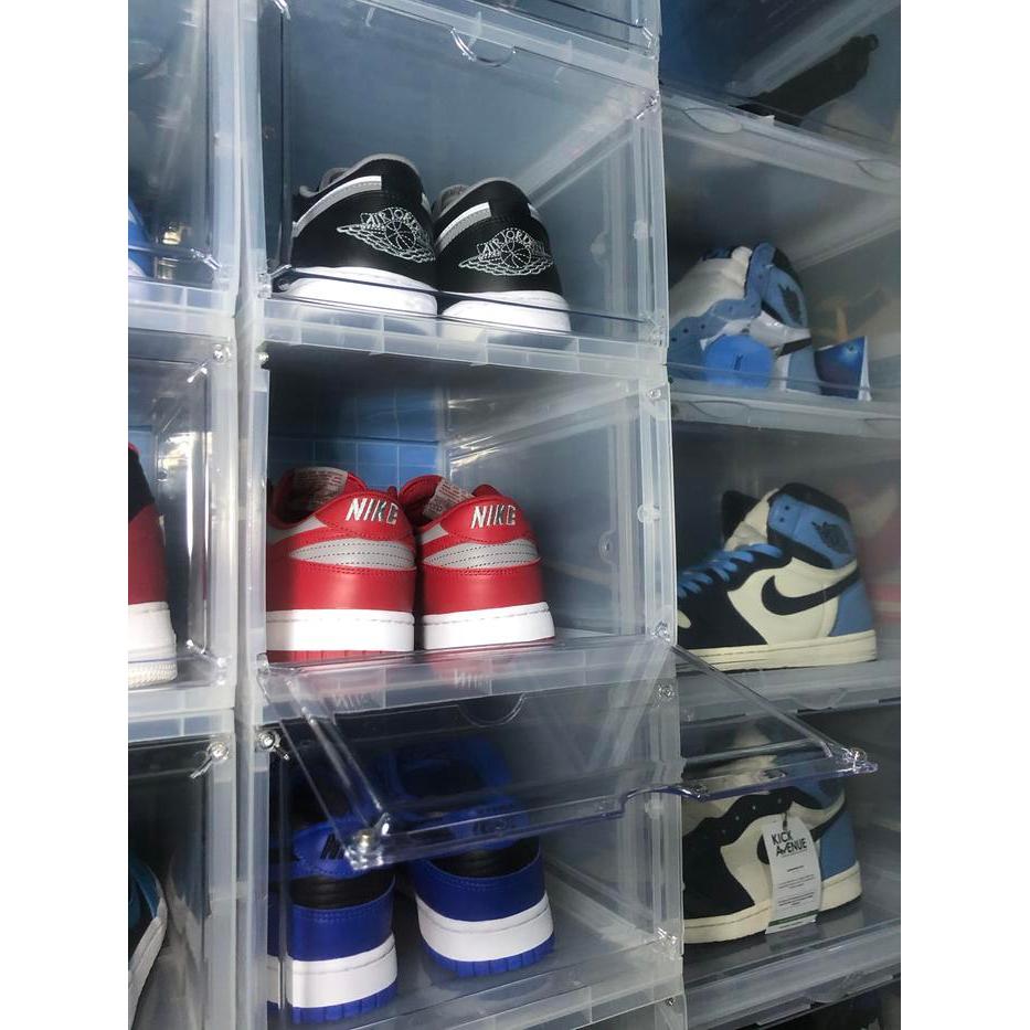 NW box sepatu transparan / shoes box besar