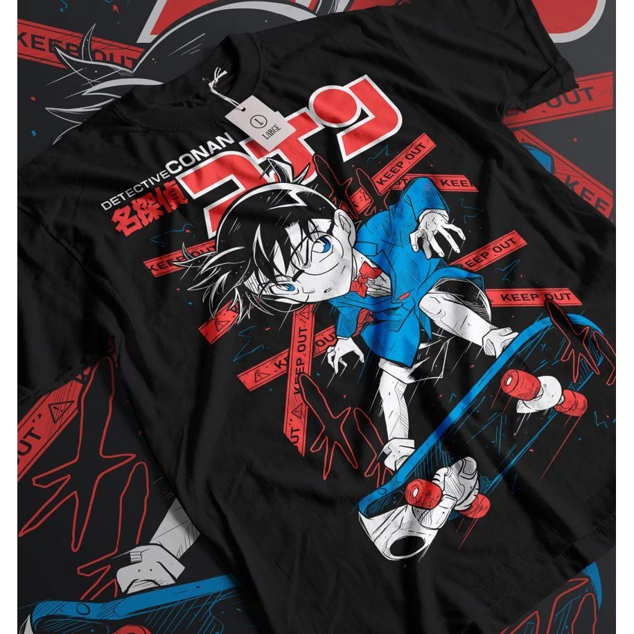 Kaos Detektif Conan Detektif Conan,Detektif,Kaus Anime,Kasus Tertutup Semua Ukuran