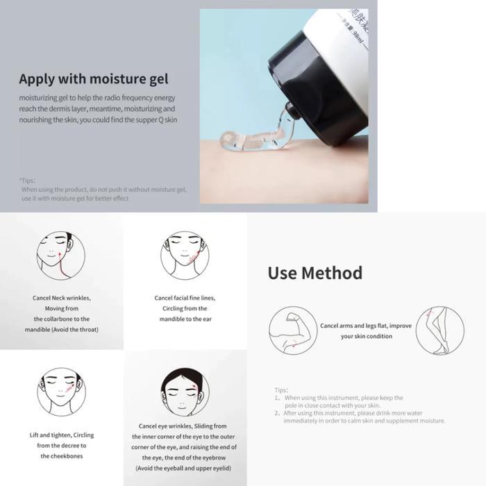 InFace RF Massager MS6000 Alat Pijat Wajah Elektrik RF Infrared Beauty Device Mengencangkan dan