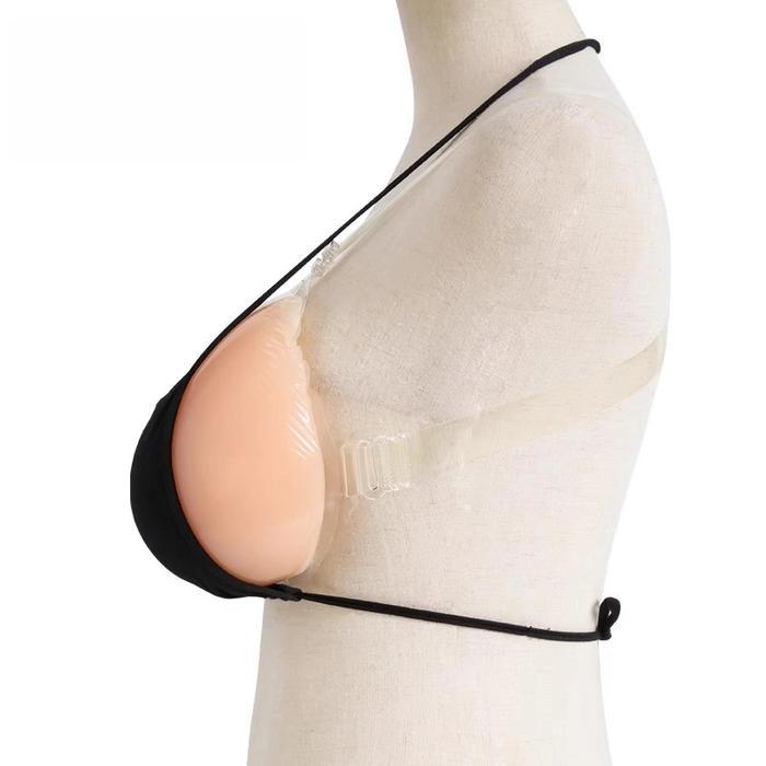 Silikon payudara Cosplay Cross dressing Bra silikon Prostesis payudara dengan tali Prostesis