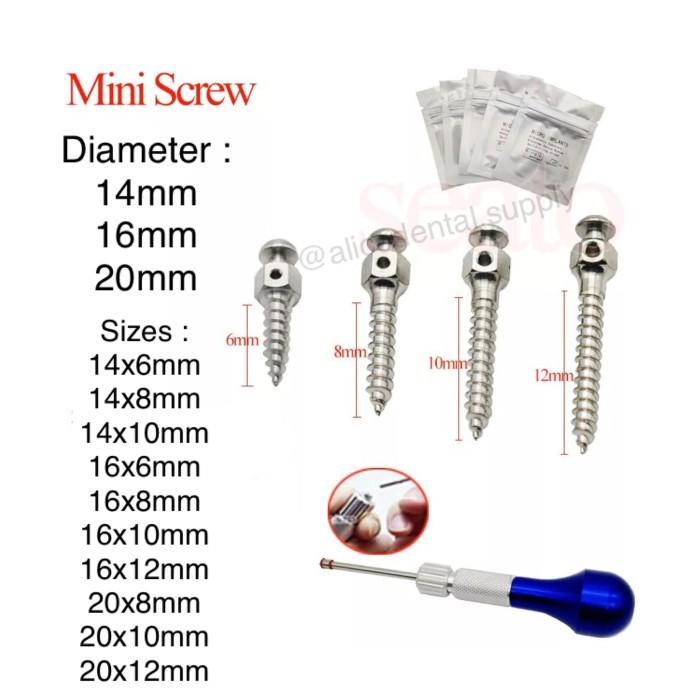 Terlaris Dental mini screw ortho orthodontic screw implant screw implan SALE
