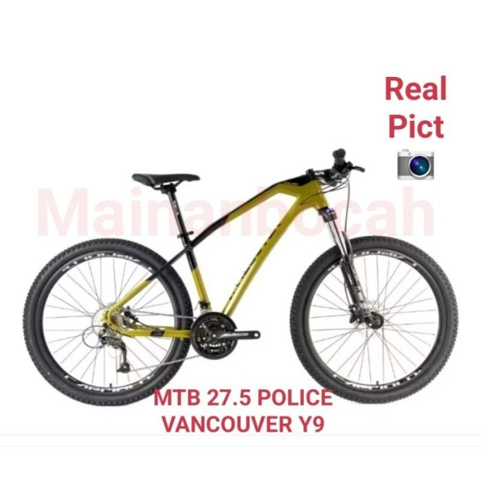 SEPEDA GUNUNG MTB 27,5 INCH POLICE VANCOUVER Y9 SHINAMO ALLOY REM HIDRAULIC