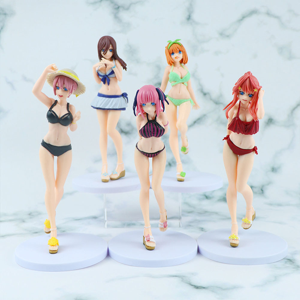 Anime Nakano Ichika Figure Nakano Nino Nakano Itsuki Nakano Yotsuba Action Figure Swimsuit Girl