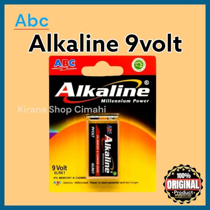 batu batre ABC alkaline 9 volt baterai / battery / 9v