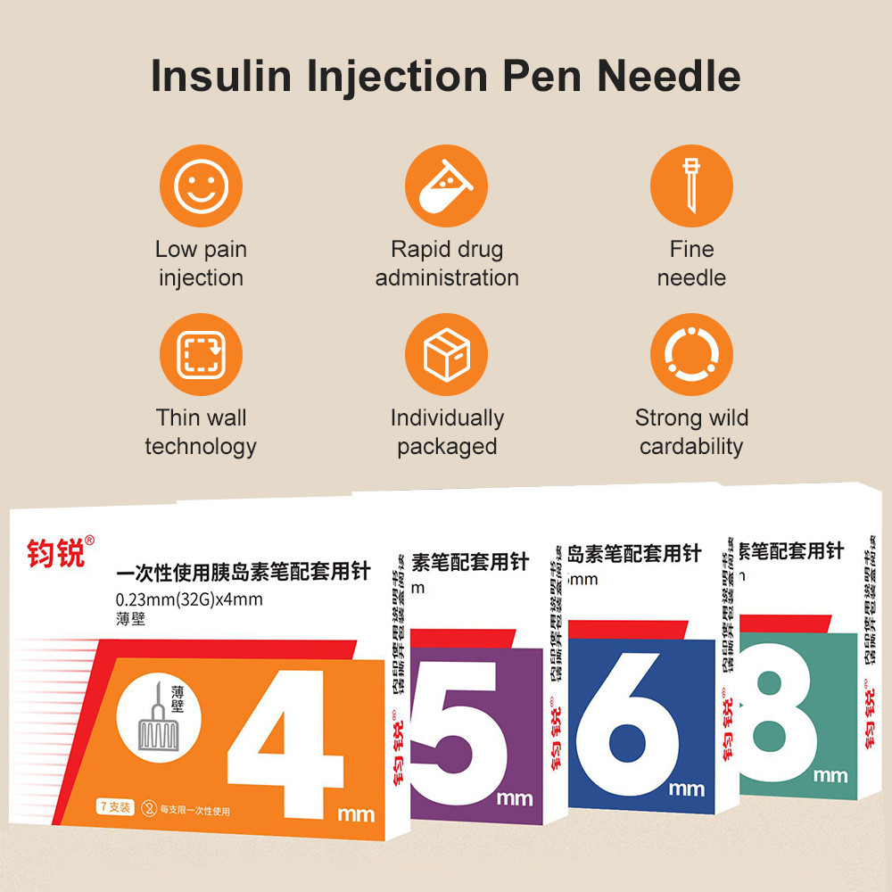 Universal Diabetic Insulin Needles, Sterile Insulin Syringe Injection Needles Hyermic Needles