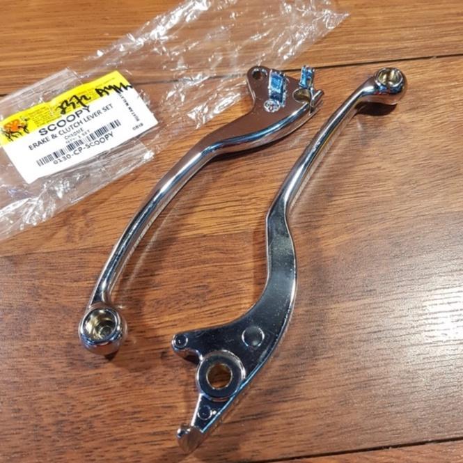 HANDLE REM KANAN DAN KIRI SCOOPY OLD/ SCOOPY KARBU CHROME SYS
