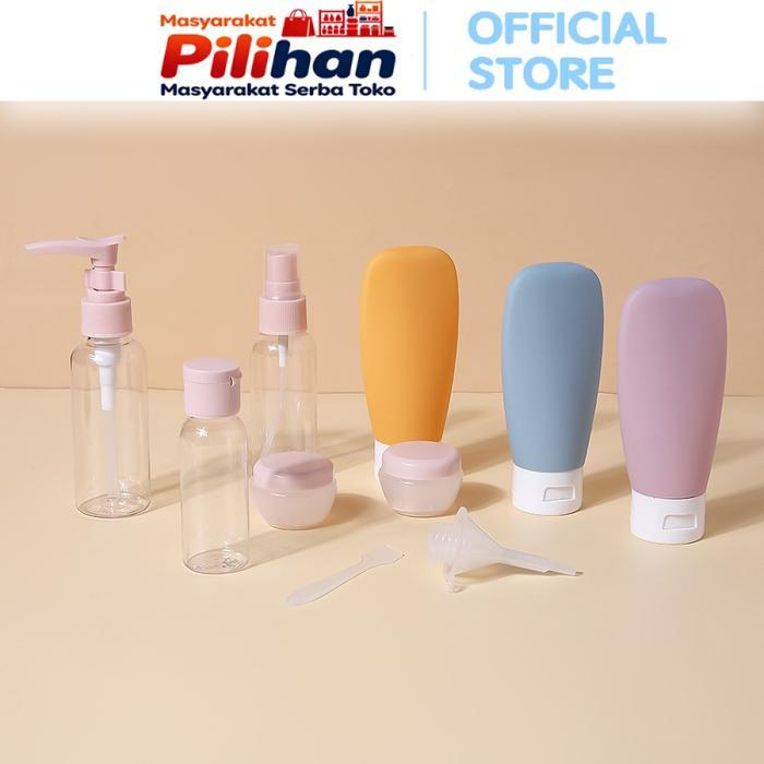Terbaru Masyarakat Pilihan Botol Travel Kit Isi 10Pcs H1081 Perlengkapan Lotion Sabun Skincare