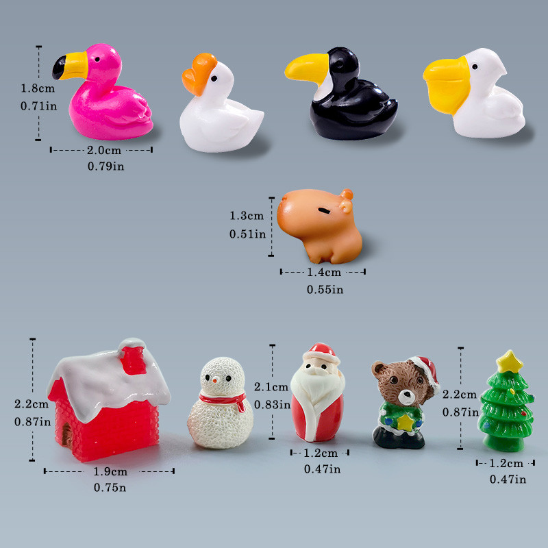Pigeon Rabbit Cat Duck Frog Snail Bird DIY Figurines Landscape Dollhouse Miniature Fairy Garden