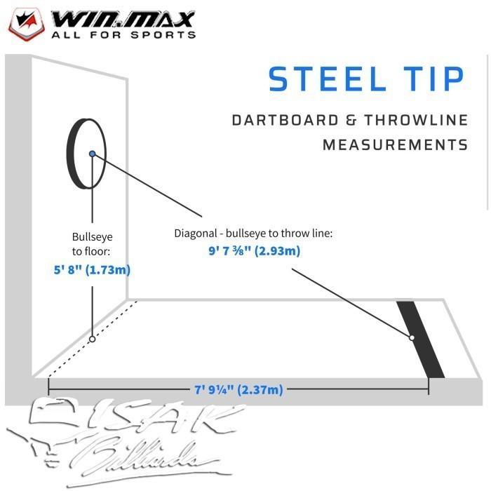 Winmax Steel Tip Dart Arrow - 719 Blister Pack Panah Jarum Papan Darts