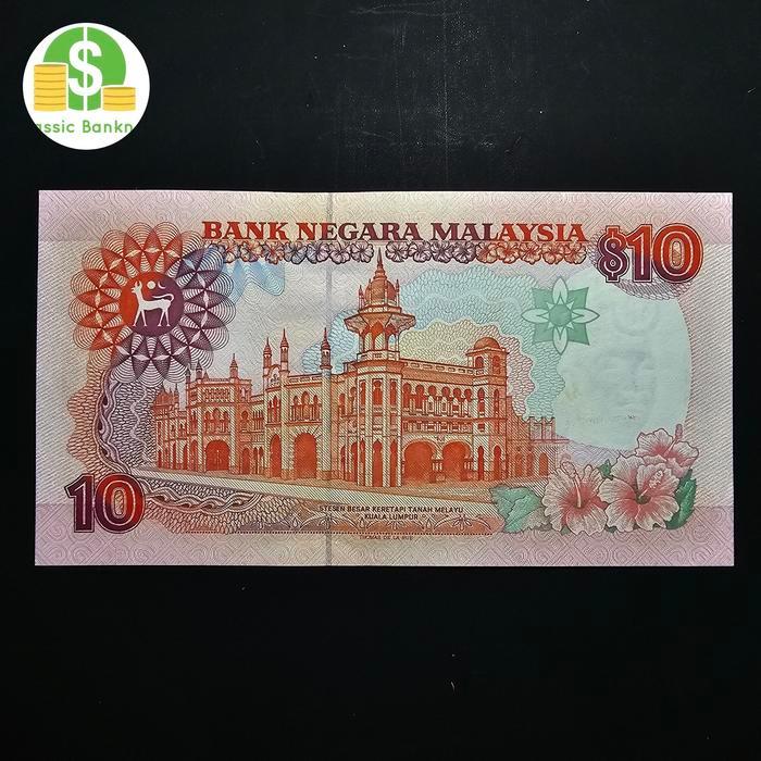 Promo Uang Kuno Malaysia 10 Ringgit Th 1989 Original