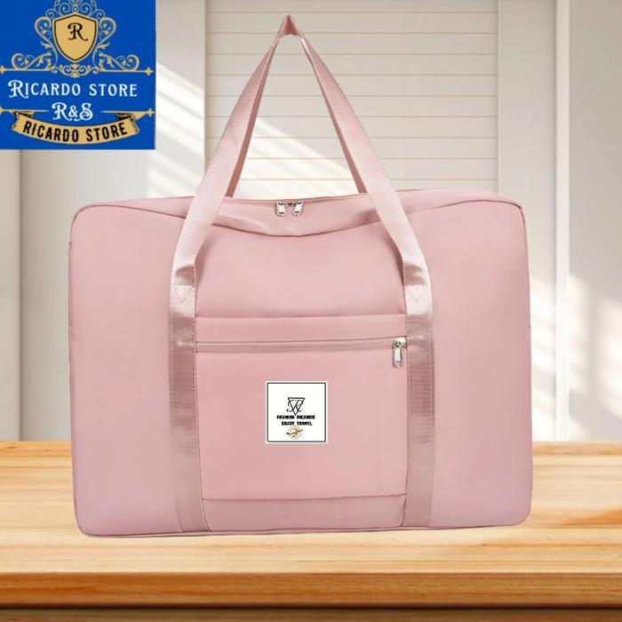 Tas Travel Lipat Besar Hand Carry Bag Duffel Polos Waterproof Fold Bag Organizer Portable Travel Bag