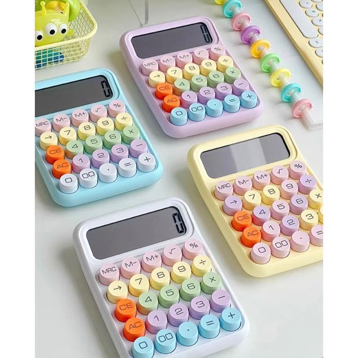 Best Seller Kalkulator Lucu / Kalkulator Mini Warna Warni / Kalkulator Korea Tombol Besar /