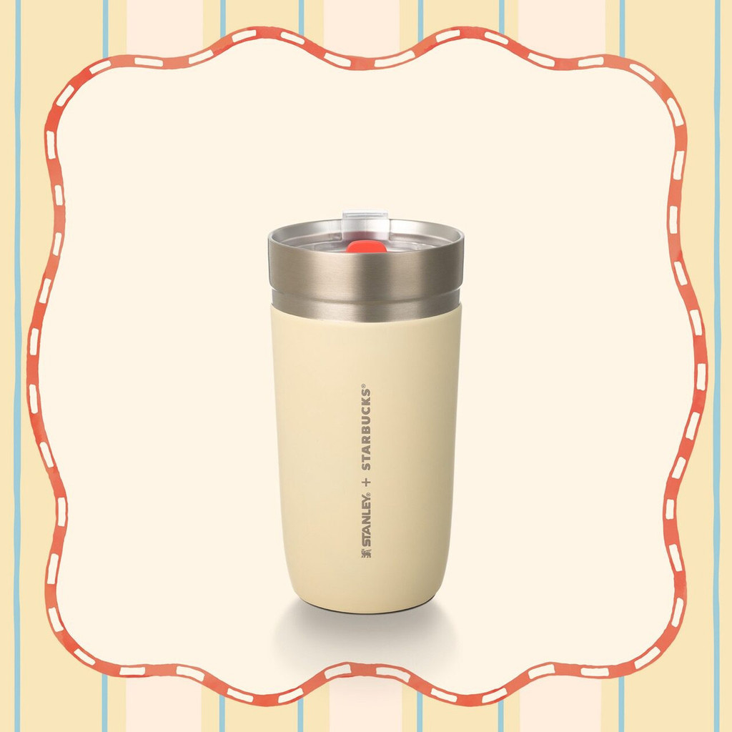 Tumbler Starbucks Stanley Vanilla Cream Stainless Steel Tumbler 16oz