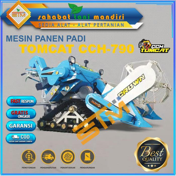 Mesin Panen Padi Cepat Combine Harvester TOMCAT CCH-790