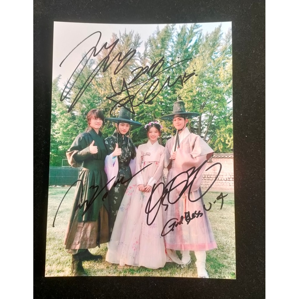 Park Bo Gum Kim You Jung Kwak Dong Yeon Jung Jin Young Autographed signed group photo Love in the mo