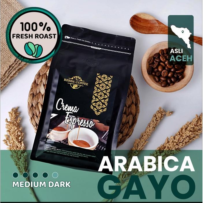 

PROMO !! Kopi Arabika Aceh Gayo Premium Semiwashed Medium to Dark Roast Crema Espresso