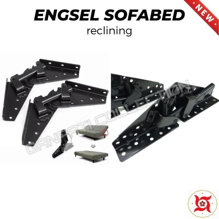 ENGSEL RECLINING REKLENING ENGSEL LIPAT SOFA BED SOFABED BESAR (1 SET)