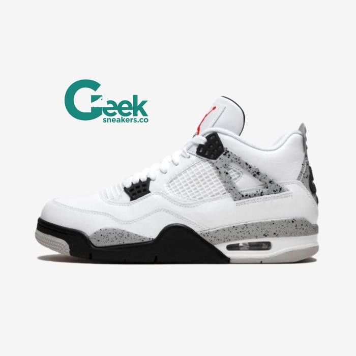 Sepatu Basket Aj 4 White Cement