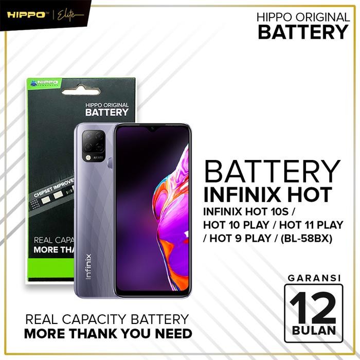 HIPPO BATERAI INFINIX HOT 10S/HOT 10 PLAY/HOT 11 PLAY(BL-58BX) 5960MAH