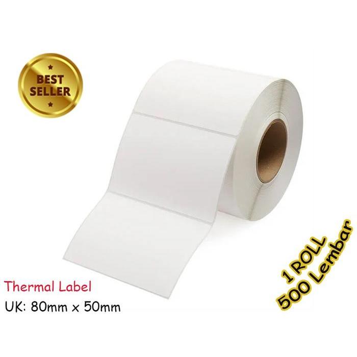 Ready Label Barcode Thermal Stiker [80 X 50] Label Barcode Olshop Label Pengiriman 80X50 Mm Isi 500
