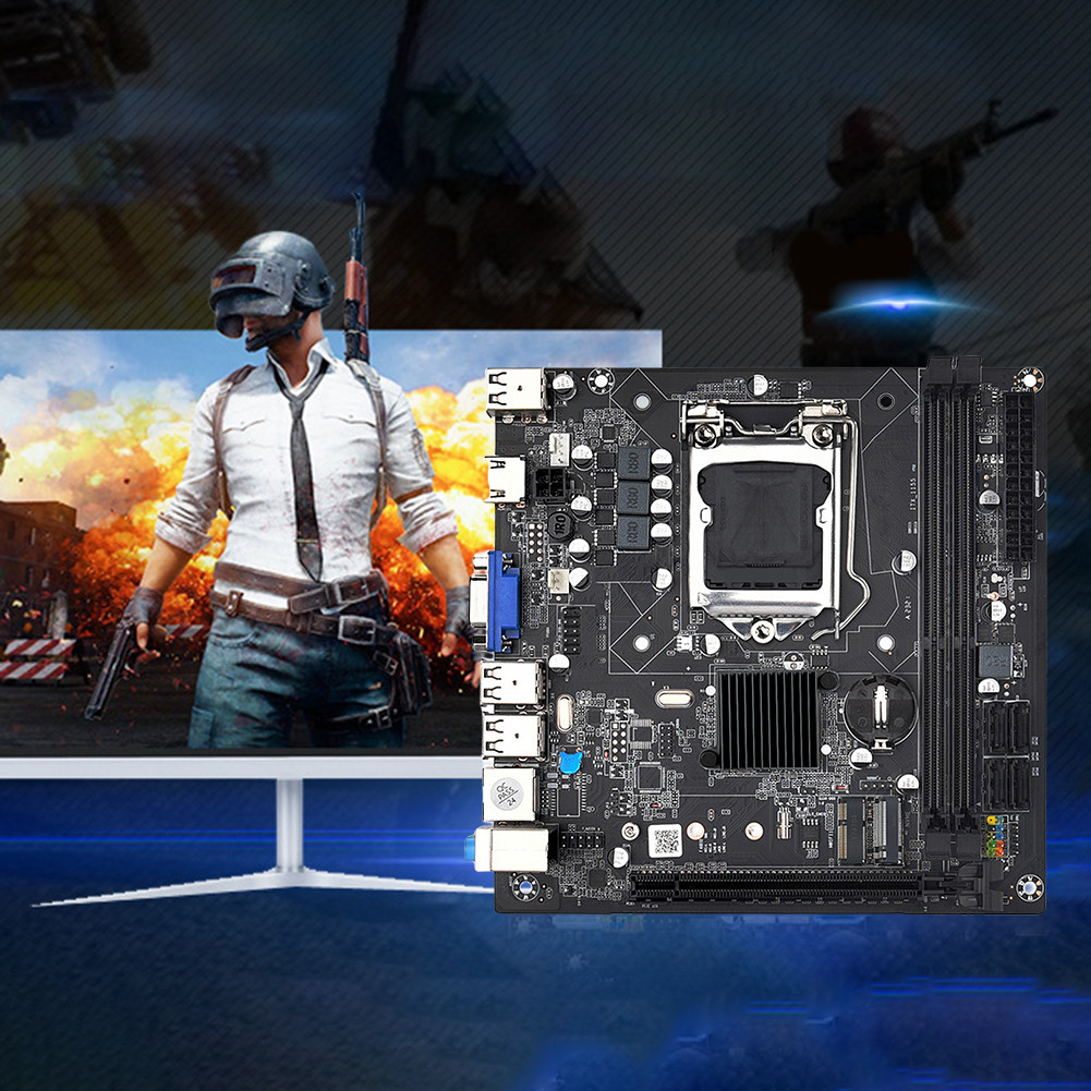 H61 Motherboard LGA1155 DDR3 Memory ITX H61S Desktop Computer MainBoard With NVME M.2 SSD WIFI HDMI-