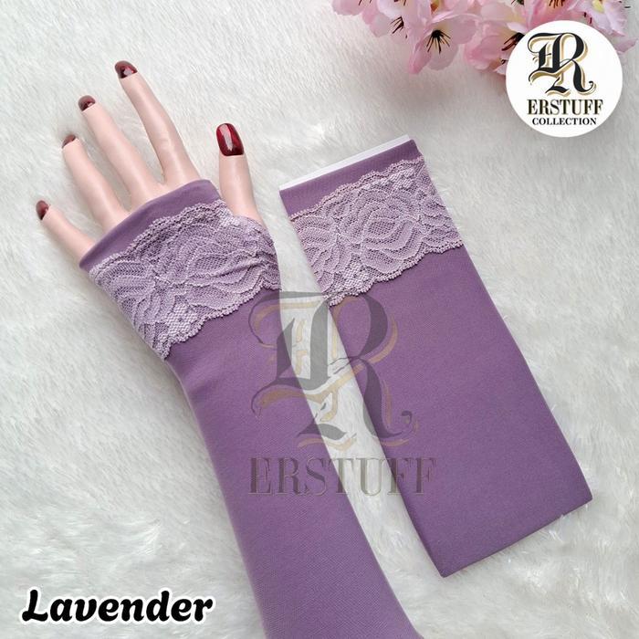 New HANDSOCK JEMPOL LIS BRUKAT RENDA GARIS ATAS / MANSET RENDA BROKAT SENADA Muslim