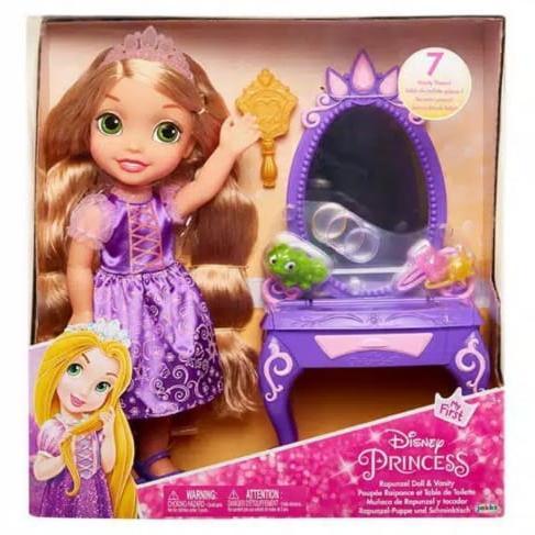STOK TERBATAS  BONEKA JAKKS DISNEY PRINCESS RAPUNZEL DOLL & VANITY ORIGINAL READY TERJANGKAU
