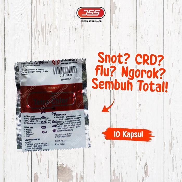 Vita Tetra Chlor Per 3 Sachet Antibiotik Multivitamin Mineral Unggas Burung