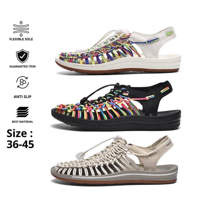 Sepatu Sandal Tali Unisex 36-45 Sendal Gunung - Sendal Outdoor - Sandal Pria Wanita Sandal Karet