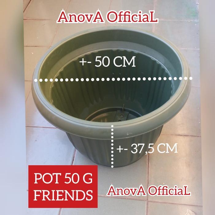 Pot Bunga Besar. 50 Cm / 50G / 50 G. Tanaman Kembang. Tabulampot