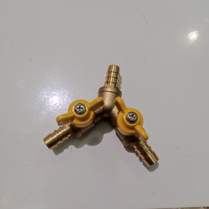 Cabang 3 Selang Gas Lpg Dengan Stop Kran