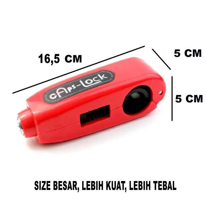 G2 Capslock Size Besar Gembok Stang Motor Gembok Motor Anti Maling Tebal Kuat Merah