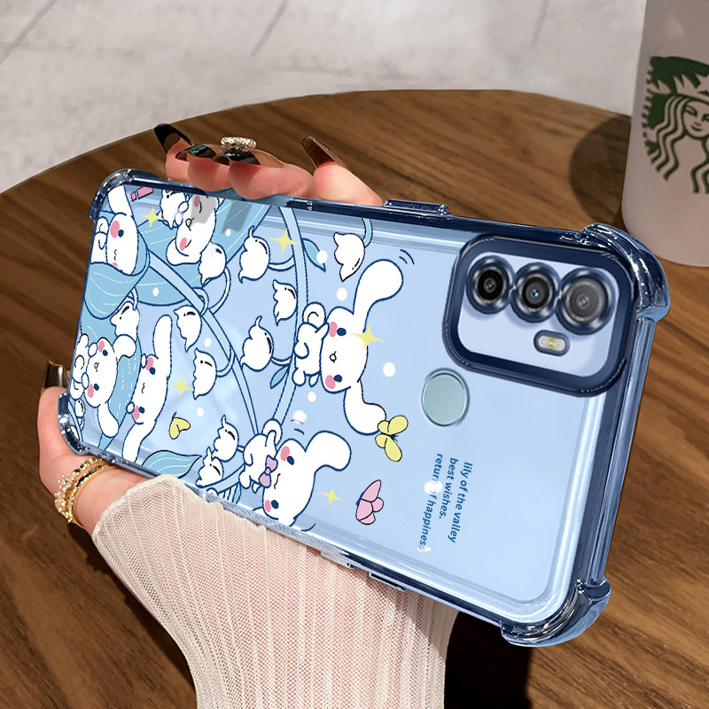 Casing Hp untuk OPPO A53 2020 A53s A32 A33 2020 Case Kartun Cinnamoroll Lucu Kasing Cesing plating A