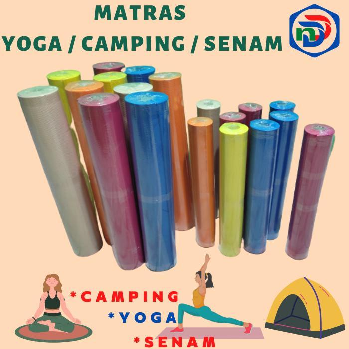 Matras Yoga,Camping,Olah Raga,Eva Matras Tebal 5 Mm