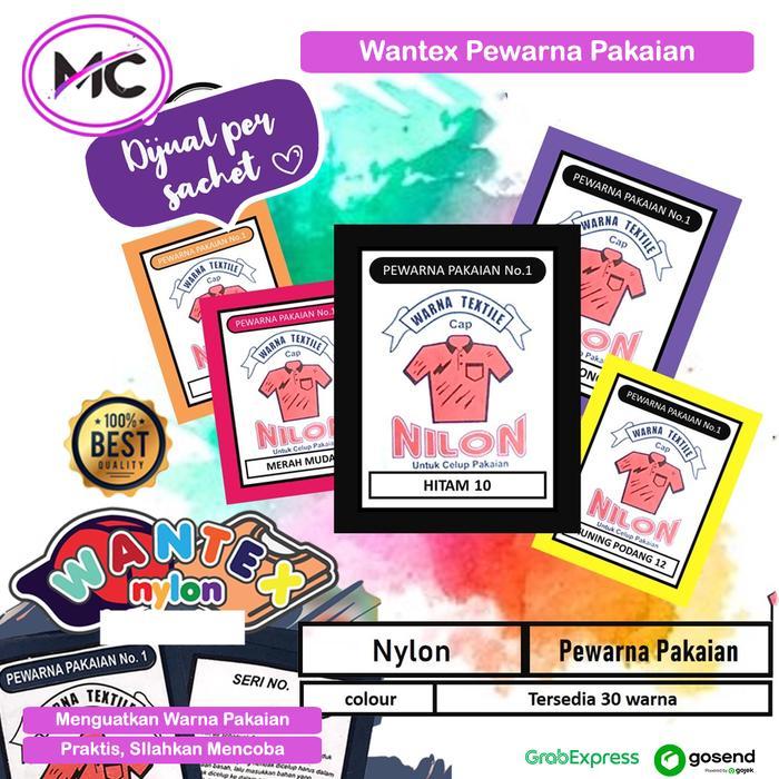 Pewarna Pakaian Wantex Pewarna Tekstil Kain Jeans Hitam Pekat Biru Putih Warna Warni Wantek Pewarna