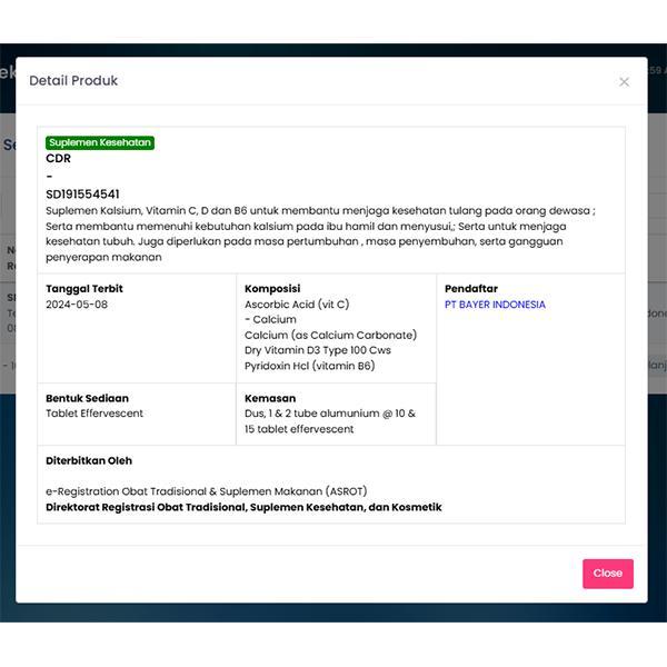 SS- Cdr (Calcium-D-Redoxon) - Asupan Nutrisi Kalsium Untuk Tulang
