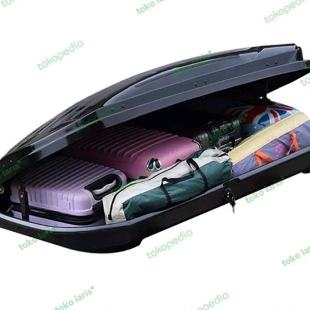 Hemat Roof Box Roofbox Livina Paket Bagasi Atas Mobil Glossy Slim Terlariss 